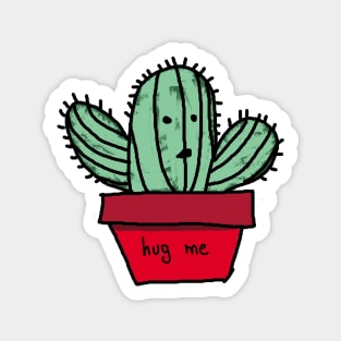 cactus plant hug me Sticker